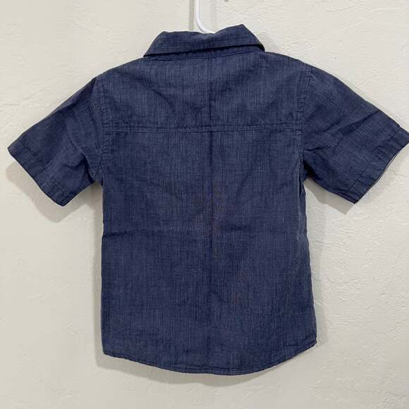 American Hawk Blue Chambray Button Down Shirt Size 2T - Picture 4 of 4